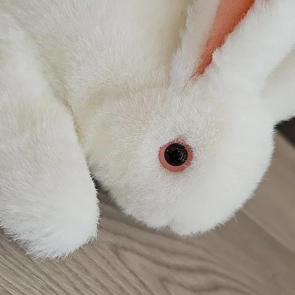 Folkmanis Easter White Bunny Rabbit Plush Hand Puppet - Picture 3 of 6